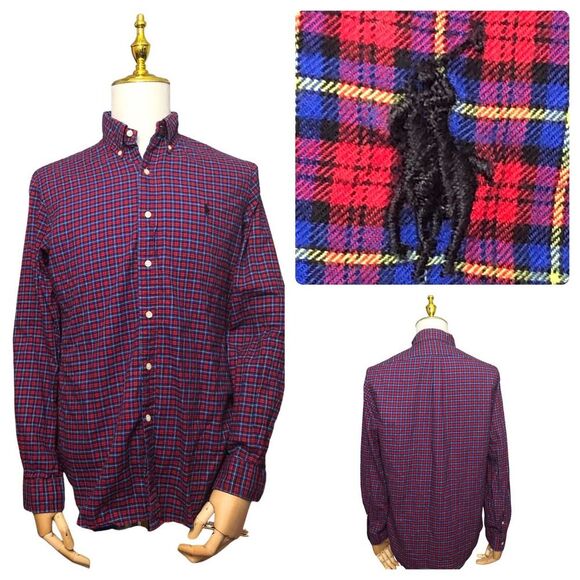 Ralph Lauren Medium Button Down Long Sleeve Plaid - Picture 1 of 12